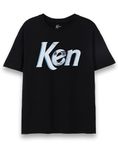 Barbie Ken Mens T-Shirt | Adults Classic Short Sleeve Graphic Tee in Black | Logo Style Doll Face Toy Movie Apparel Top | Novelty Short-Sleeve Fashion Crewneck Merchandise Gift