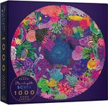 Elena Essex Jigsaw Puzzles for Adults 1000 - Starlight Scuba/Jigsaws/Jigsaw Puzzle/Ocean Sea Coral Reef Puzzle/Round Puzzles Diameter 68cm