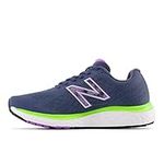 New Balance Women's Fresh Foam 680v7 Sneaker, Blue, 6.5 UK