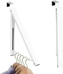 HOLDN’ STORAGE Over The Door Hanger - Single Hanger Retractable Collapsible Folding Over The Door Rack Organizer for Clothes & Towels Ideal for Bathrooms, Dorm Rooms Etc.