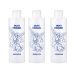 Holy Water Bottles with Prayer, Multi Pack St Michael Protect Us Bottle with Blue Accents, Set of 3 Church Supplies, Holds 8 Ounces