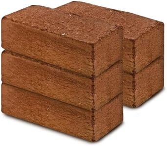 Premium Coconut Coir Bricks | 5 Bricks / 650 Grams Each / 1.5 Pounds Each | Low EC Triple-Washed | OMRI Listed | Perfect As Hydroponics Garden Soil | 100% Organic and Eco-Friendly | Great Seed Bed