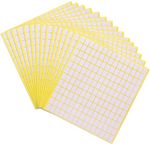 2700 Pcs 13 X 8mm Matte White Label Sticker, Small Sticky Labels to Write On Price Tags Stickers Small Sticky Labels for Jars Diamond Art Boxes File Folders Envelopes