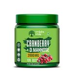 Vruksha Vitals Cranberry D Mannose - 120 Tablets Capsules Supplement for men and women - Cranberry Fruit Extract Powder Supplements