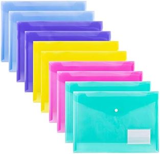 Amazon Basics Poly Envelope, snap button, Letter Size, 10 Packs