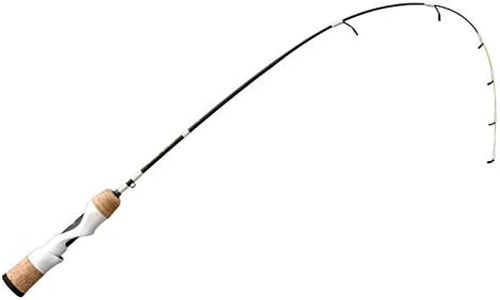 13 FISHING - Tickle Stick Ice Rod - Gen 2-23" UL (Ultra Light) - 1/64oz.-1/16oz. P- C2 Blank with White Reel Seat - TS2-23UL