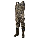 FROGG TOGGS Men's Amphib Bootfoot Neoprene Camouflaged Chest Wader, Realtree Max5, 7