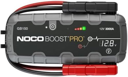 NOCO Boost Pro GB150 3000A UltraSafe Car Battery Jump Starter, 12V Battery Pack, Battery Booster, Jump Box, Portable Charger and Jumper Cables for 9.0L Gasoline and 7.0L Diesel Engines