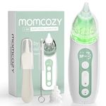 Momcozy Baby Nasal Aspirator, 3 Suction Levels Electric Nasal Aspirator for Baby, Newborn and Toddler, Portable Baby Nose Aspirator with Light Soothing and Music