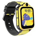IOWODO Smart Watch for Kids with Call Audiobook, Insert 2G Nano SIM to 1.69" Kids Watch with SOS Camera Music Watch Built in SD Card, 18 Puzzle Games Alarms Kids Smart Watch for Boys Girls 3-12Y