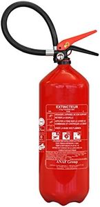 Extincteur à poudre ABC 6 Kg avec support de fixation Norme CE