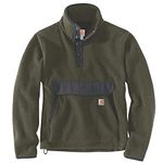 Carhartt Relaxed Fit Fleece Pullover Jacket, Basil Heather, S