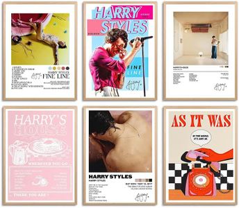 ZIENVE Harry Styles Poster, Set of 6 Harry's House Music Album Poster Cover Signed Limited Poster Canvas Wall Art Aesthetics Room Decor, 20 x 25cm Unframed