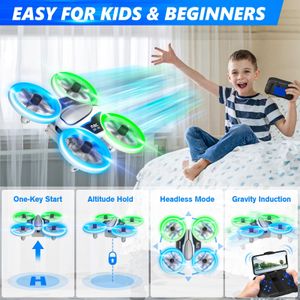Mini Drone with 720P HD Camera – Green Quadcopter for Kids