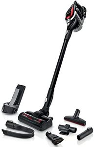 Bosch Akku-Staubsauger Unlimited ProPower Serie 8 BSS81POW1, kabelloser Handstaubsauger, beutellos, Hygiene-Filter, hohe Saugleistung, Lange Laufzeit, schnelles Laden, Fugendüse, schwarz