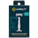 Safety 1st Wide Grip Cabinet and Drawer Latches - 14 Pack, White