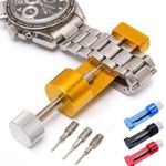 OZKET Watch Strap Tool Remover Tool Watch Link Removal Tool Professional Adjuster Remover Repair Tool Kit All-metal Strap Link Remover Tool With 3 Size Pins (Multi colour)