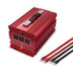 BESTEK 2000W Power Inverter 3 AC Outlets DC 12V to 110V AC Car Inverter Outdoor Emergency Power Supply ETL Listed