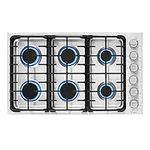 Empava 36" Built-in Gas Stove Cooktop with 6 Sealed Burners-LPG Convertible in Stainless Steel, 36 Inch