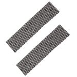 PATIKIL 8.5" x 2" x 0.2" Air Conditioner Foam Filter, 2 Pack Air Filtering Replacement Washable Reusable for Air Conditioning Purifiers, Black