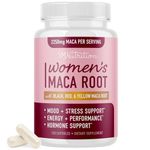 Maca Root Capsules for Women | 2250MG Extra Strength | Red, Black & Yellow Maca Pills with Black Pepper | Herbal Supplements to Support Energy, Hormone Balance, Menopause, & Menstrual Cycle