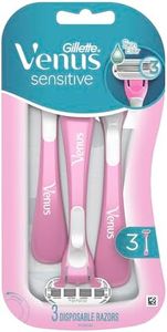 Gillette Venus Sensitive Women'S Disposable Razors, 3 Pack