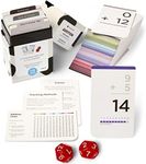 Think Tank Scholar 173 Addition Flash Cards Set + 2 Math Dice (Award Winning) All Facts 0-12 Answer on Back, for Kids in Kindergarten, 1ST, 2ND, 3RD Grade Class or Homeschool - Addition Games & Charts