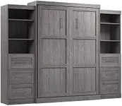 Bestar Pur Queen Murphy Bed and 2 S