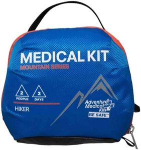 Adventure Medical Kits Mountain Series Medical Kit - Hiker - Emergency Medical First Aid Kit - For 2 People for 2 Days - Comes with a Trauma Pad, Medicine, Guide Book & More