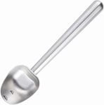 Easyworkz Stainless Steel Long Hollow Handle Coffee Scoop 7g Measuring Spoon for Grind Coffee and Loose Leaf Tea, Brushed Silver
