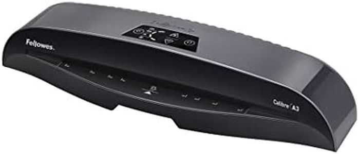 Fellowes Laminiergerät Calibre A3 für 80-125 Micron Folien, nur 60 Sek. Aufwärmzeit, staufreies Laminieren, für Büro und Home Office, inkl. 10 gratis A4 Folien