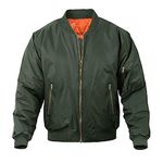 MAGNIVIT Men's Bomber Jacket Active Casual Fall Winter Coats Outwear Army Green