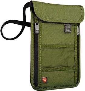 Lewis N. Clark RFID Neck Stash, Olive, One Size, RFID Blocking Stash Neck Wallet, Travel Pouch + Passport Holder for Women & Men