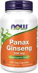 NOW Foods Supplements, Panax Ginseng (Root) 500 mg, Adaptogenic Herb*, 250 Veg Capsules