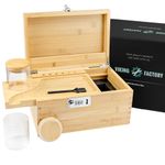 Viking Factory Home Organization and Decoration Premium Large Bamboo Box - Great Gift Set with All Accessorie