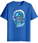 XENOVAURBAN Unisex Kids and Adults PKM-A3 Printed Round Neck 100% Cotton Tshirt Royal-Blue 7-8 Years
