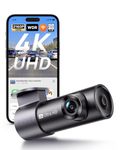 70mai 4K Front Dash Cam Built in WiFi, Smart Dash Camera for Cars, WDR, Night Vision, iOS/Android Mobile App, WDR, Night Vision, Loop Recording, Parking Monitor, Time-Lapse (M310 Plus 4K) (2160P)