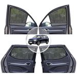 NEODRIFT 'NeoShade' Magnetic Car Sunshades for Volkswagen Virtus (UV Protection, Strong Magnetic Grip, Zipper Design, Temperature & Privacy Control) (Set of 4)