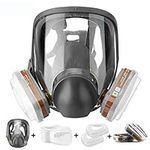 Full Face Respirator Gas Mask for 6800 Painting Spraying（15 in 1） Facepiece Respirator- Industrial Grade Quality face mask