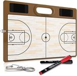 Basketball Dry Erase Board for Coaches 15x10.5 Double Sided Basketball Whiteboard Coaching Board Equipment Includes 2 White Board Markers for The Basketball Accessories The Perfect Coach Gifts