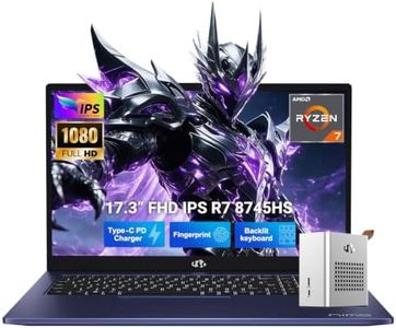 NIMO 17.3" Laptop & eGPU Dock Bundle: R7 8745HS, 32GB DDR5 1TB RX 7600M XT