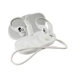 Skullcandy Push 540 Open Wireless Open-Ear Bluetooth Earbuds, Headphones, Sweat and Water Resistant, 42 Hours Battery, Detachable Neckband, Secure Fit, Microphone for iPhone Android - Bone