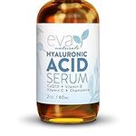 Eva Naturals Hyaluronic Acid Face Serum, Anti-Aging, Moisturizing Wrinkle Serum with Vitamin C, B (60 ml)