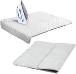 Houseables Magnetic Ironing Mat, Portable Iron Board, Heat Resistant Tabletop Pad, 36"x30", Gray, Quilted, Dryer Top Cover for Irons, Steaming, Pressing, Quilting, Travel, Space Saving, Laundry Room