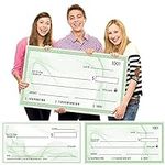 2 Pieces Giant Blank Check Fake Che