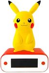 Teknofun Pikachu Luminous Figure Pokemon Clock Alarm Clock 811375