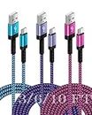3Pack-3/6/10 FT USB C Charger Cable Fast Charging for iPhone 17/16e/15/15 Pro/15 Pro Max/15 Plus, Android Samsung Galaxy S25 A15 5G A16 A17 S24 Ultra USBC Type-C Pixel 10 9 Pro 8, Auto Car Multi Cord