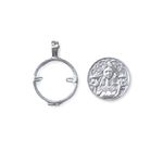 Quirksmith 925 Sterling Silver Lakshmi Coin with Pendant Case/Diwali Gifting/With 925 Stamp And Certificate Of Authenticity/Gift for women/Gifts for Diwali