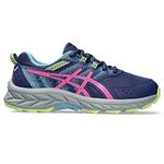 ASICS PRE Venture 9 GS Sneaker, DEEP Ocean/HOT Pink, 1 UK