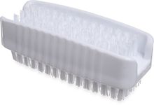 SPARTA 3623900 Plastic Hand Brush, Nail Brush with Polypropylene Bristles for Kitchens, Homes, Restaurants, 3.5 Inches, White, Dual Sided